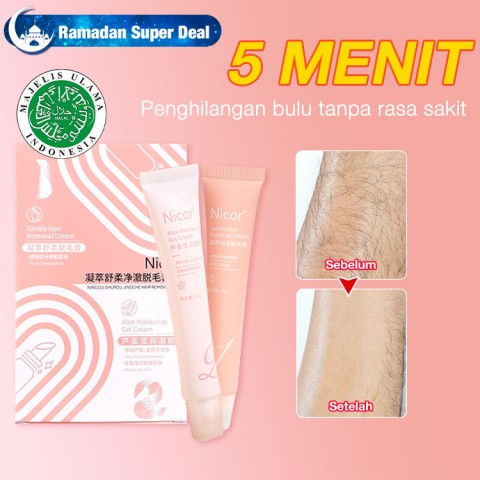 Set Krim Penghilang Rambut Kelas Salon Kecantikan Korea Ringan