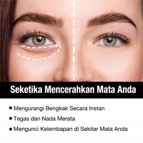 Bengkak & Lingkaran Hitam Mengurangi Krim Bawah Mata