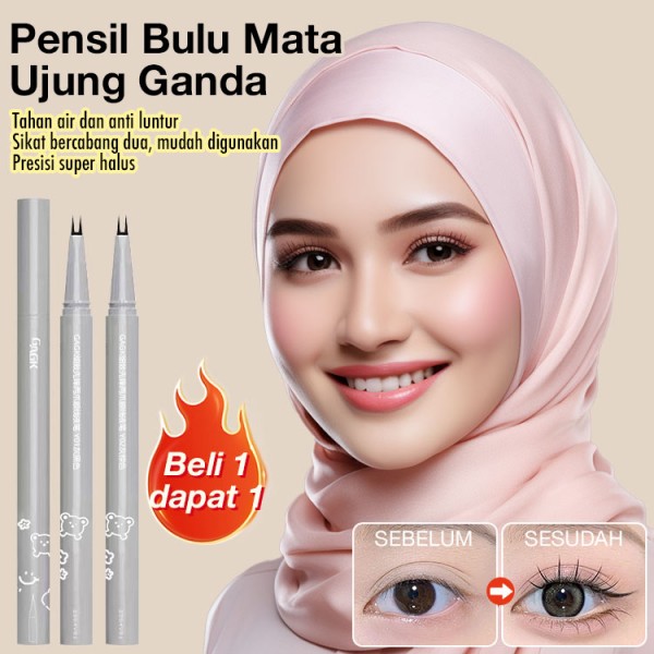 Pensil Bulu Mata Ujung Ganda