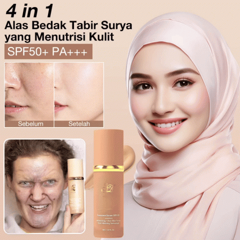 Alas Bedak Tabir Surya 4-in-1 yang Menutrisi Kulit