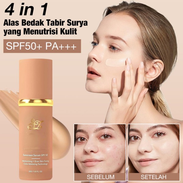Alas Bedak Tabir Surya 4-in-1 yang Menutrisi Kulit