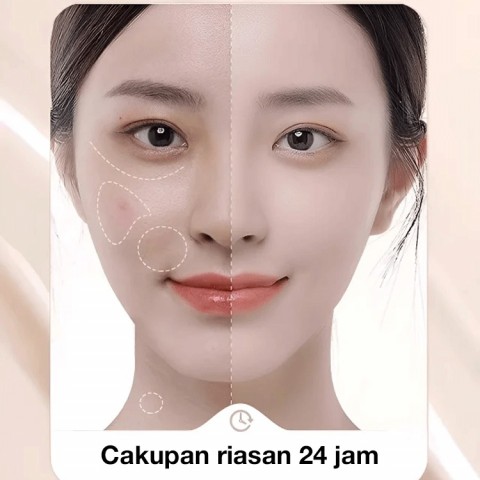 Alas Bedak Cakupan Cairan Penahan Riasan Udara