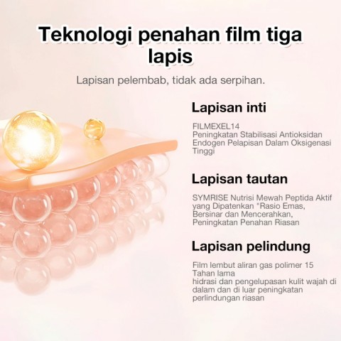 Aplikasi riasan Black Gold Square Bottle Foundation-3 detik