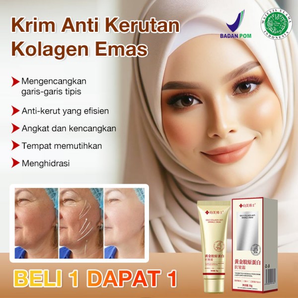 Krim Anti-Kerutan Kolagen Emas