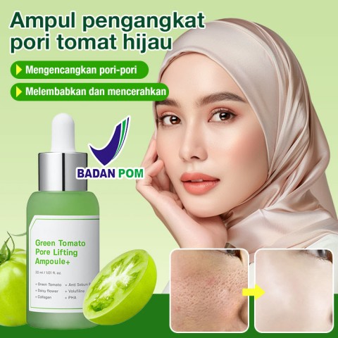 Ampul pengangkat pori-pori tomat hijau