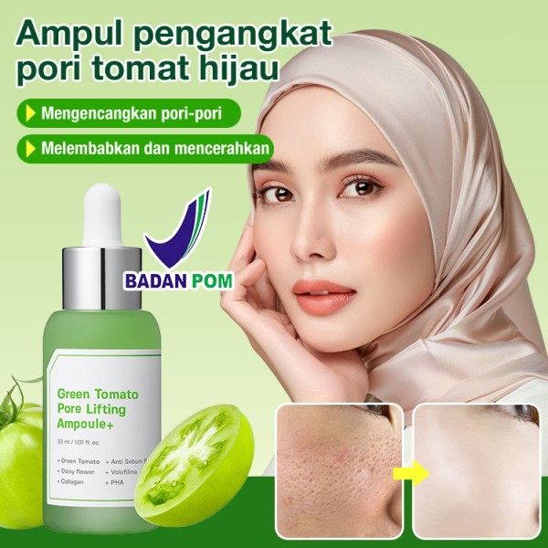 Ampul pengangkat pori-pori tomat hijau