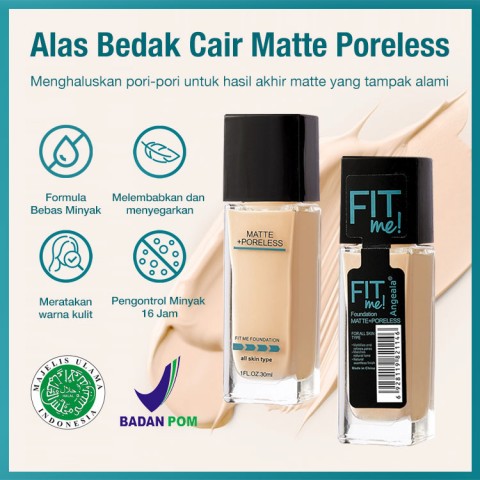 Alas Bedak Cair Matte Tanpa Pori