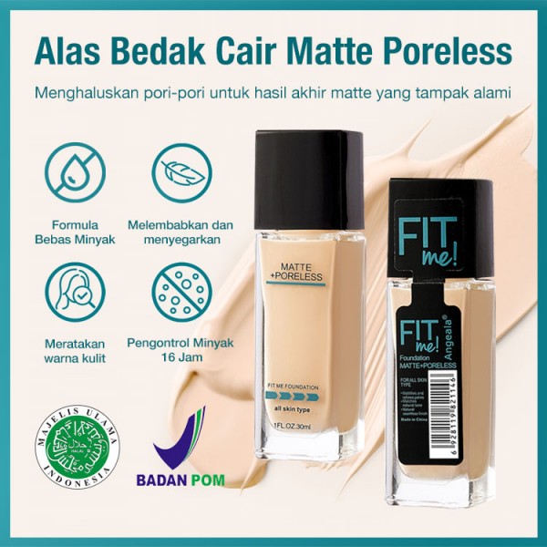 Alas Bedak Cair Matte Tanpa Pori