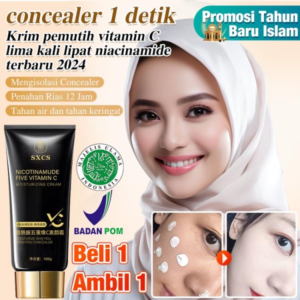 Krim Pemutih Vitamin C Lima Kali Lipat N..