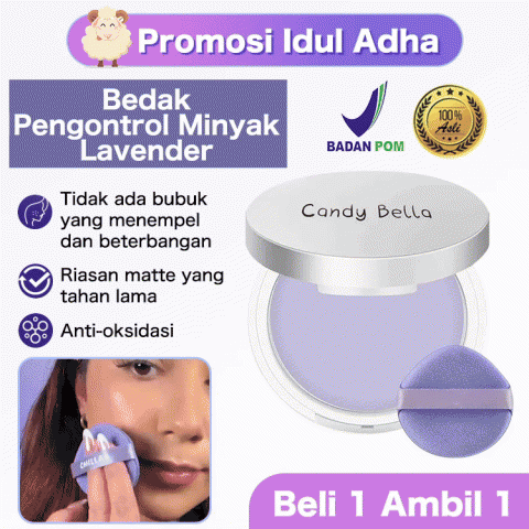 Bedak Padat Pengontrol Minyak Lavender