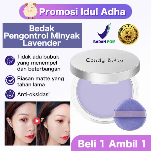 Bedak Padat Pengontrol Minyak Lavender