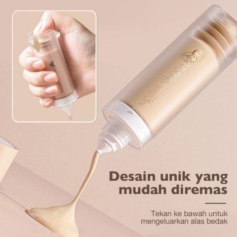Alas bedak cair yang ditekan