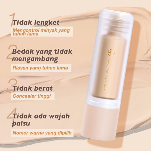 Alas bedak cair yang ditekan