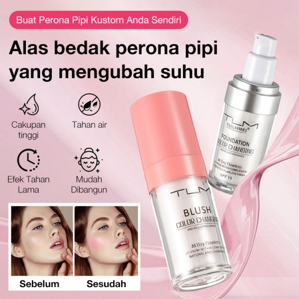 Alas bedak perona pipi yang mengubah suhu