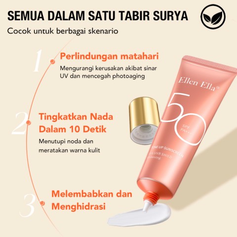 Ellen Ella Peningkatan Baru Tone Up Tabir Surya