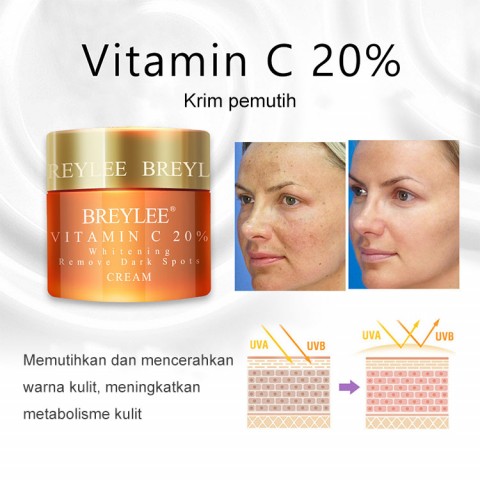 BREYLEE Krim Wajah Retinol Anti Kerut Vitamin C Krim Asam Hyaluronic