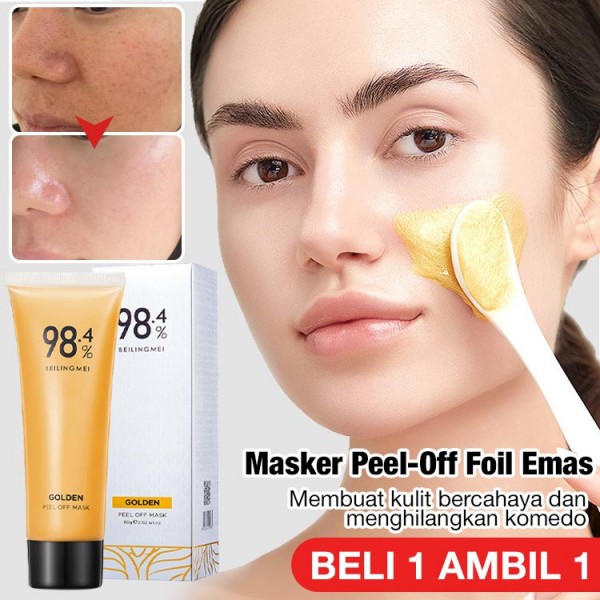 Masker Peel-Off Foil Emas
