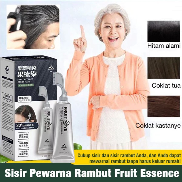 Sisir Pewarna Rambut Sari Buah