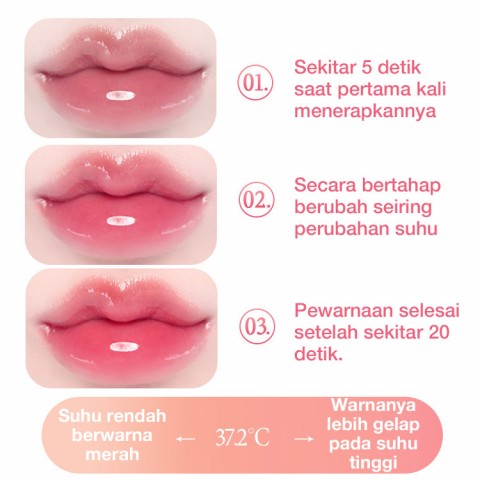 Lip gloss minyak esensi pengubah warna