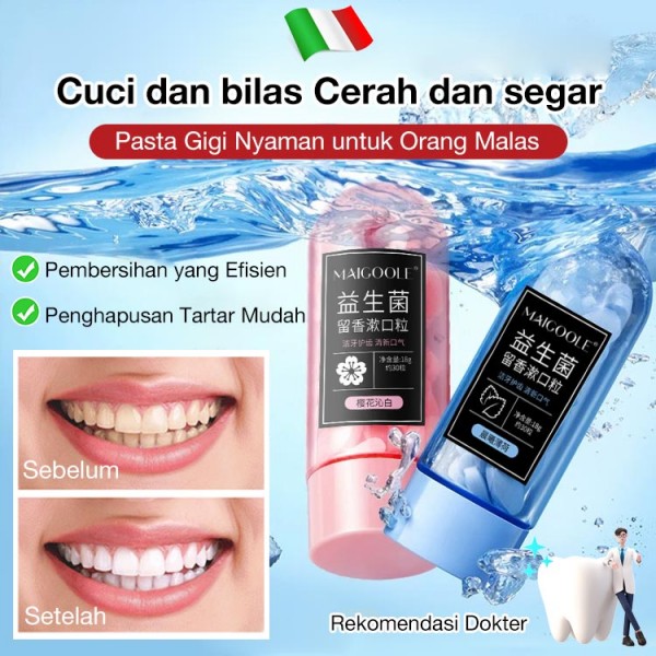 Tablet Pasta Gigi Padat Wangi Portabel
