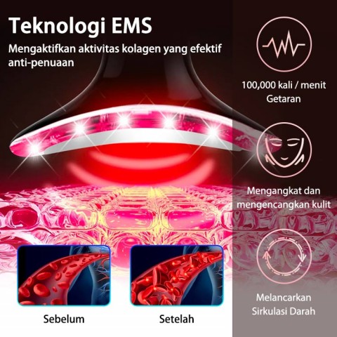 Alat kecantikan pijat yang mengangkat & mengencangkan kulit-Garansi-Produk tidak berlaku, pengembalian dana penuh