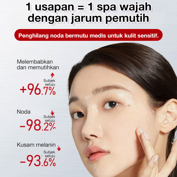 Promo Besar 7.7-Potongan kedua hanya 70 rb - Esensi pencerah spot - Ucapkan selamat tinggal pada semua bintik-bintik, bintik hitam, dan bintik matahari!	